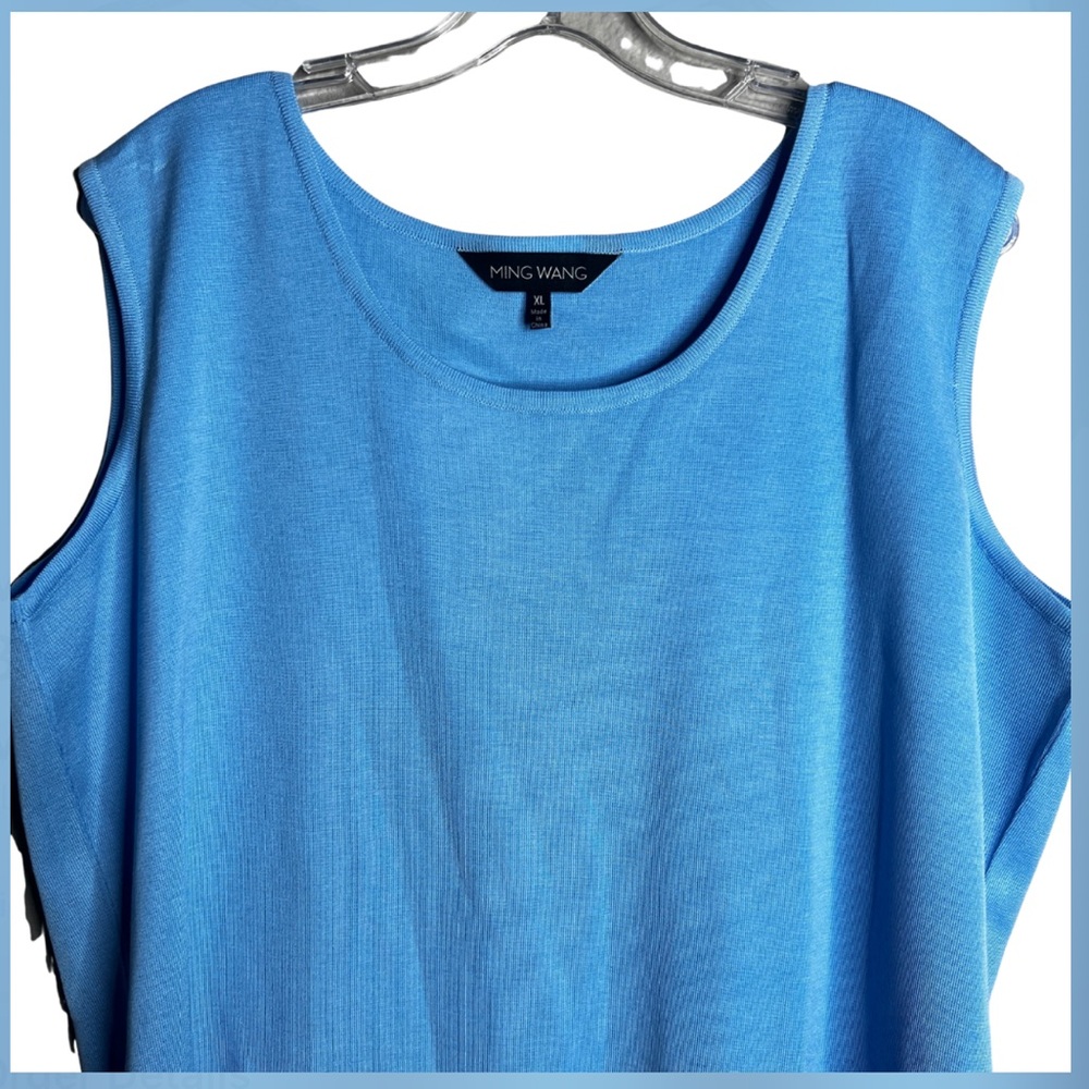 Ming Wang Vibrant Blue Tank Top - Picture 2 of 8